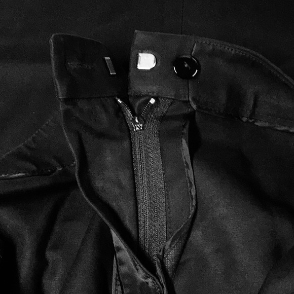 LAFAYETTE 148 Black Cotton Dress Wide Leg Pants - Picture 7 of 9